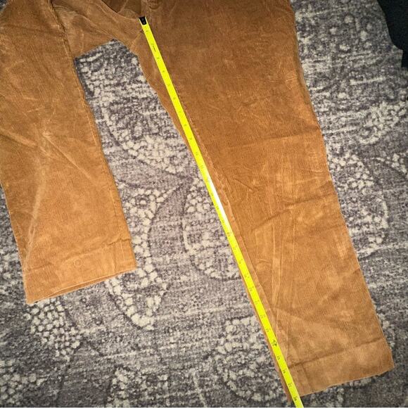 J. McLaughlin Men’s Size 34 x 28 Tan Cotton Corduroy Trousers Pants - Picture 6 of 7